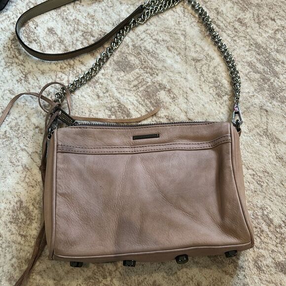 Rebecca Minkoff Quilted Tan suede Crossbody Bag - Picture 2 of 11